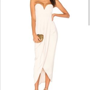 knee length dresses for ladies Oakley Strapless Draped Mini Dress | Ivory | Dresses